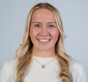 Headshot of woman with long blonde hair