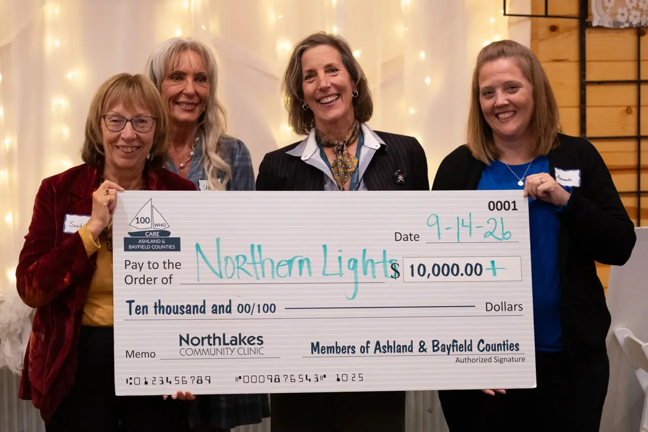 NorthLakes 100 Who Care Ashland & Bayfield Chapter awards over $10,000 to Northern Lights.