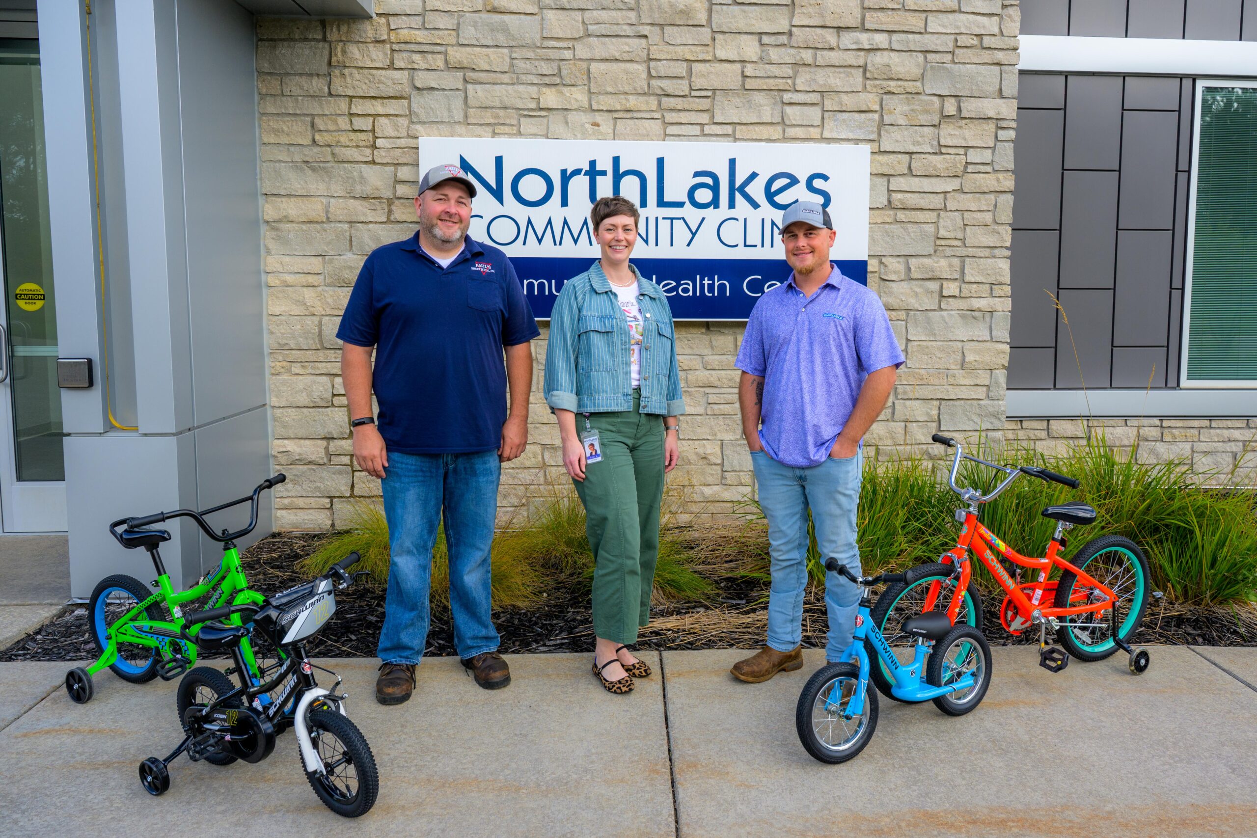 Paul's Sheet Metal donated bikes to the kid's therapy program in Rice Lake.
