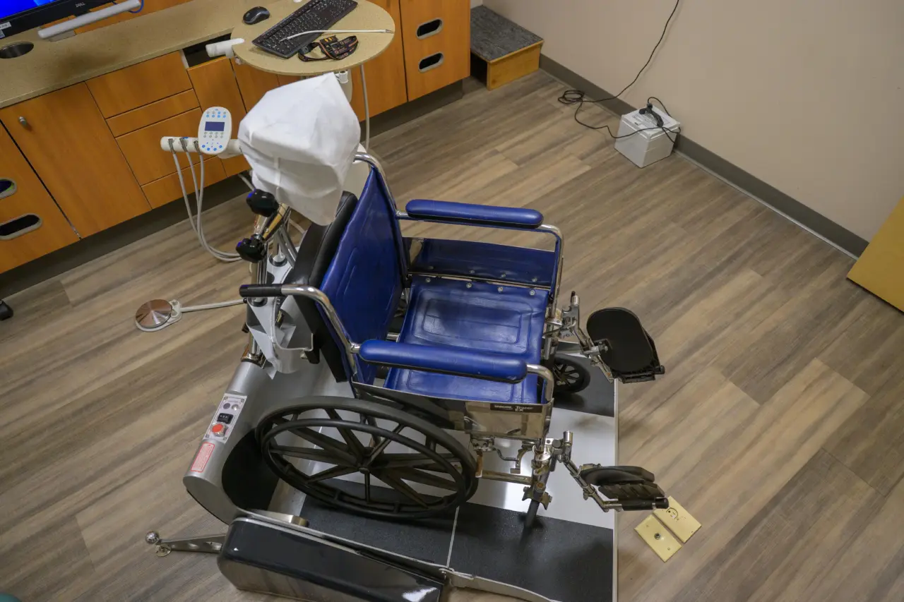 specialized wheelchair recliner in dental clinic